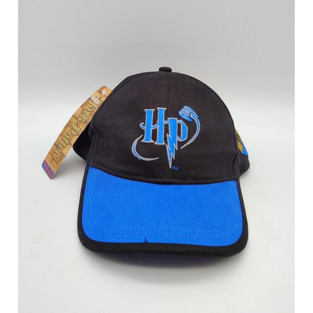Vintage Harry Potter Hat Cap Strapback Ravenclaw Crest Blue Adjustable Logo 2001